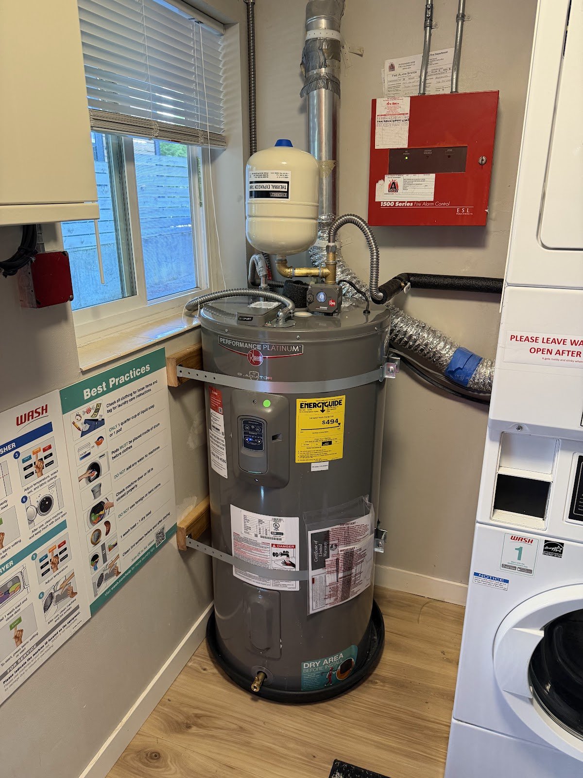 Water heater installation